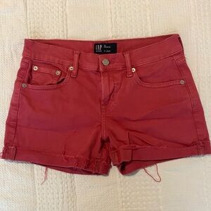GAP Denim 3” shorts raspberry pink